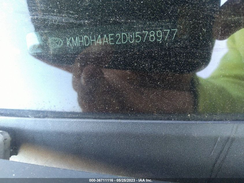 2013 HYUNDAI ELANTRA GLS PZEV - KMHDH4AE2DU578977