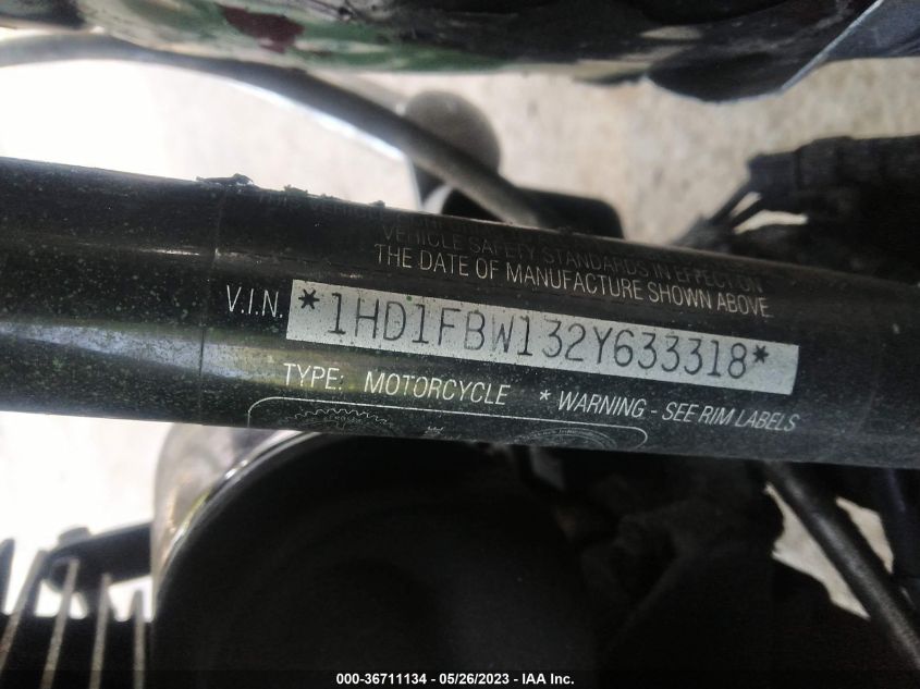 2002 HARLEY-DAVIDSON FLHRI - 1HD1FBW132Y633318