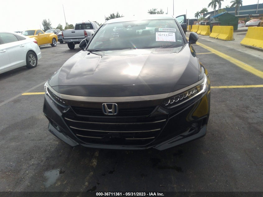VIN 1HGCV3F29NA024518 2022 HONDA ACCORD HYBRID SPORT