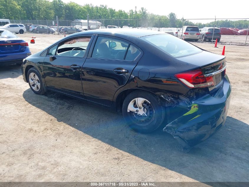 2013 HONDA CIVIC SDN LX - 19XFB2F54DE206390