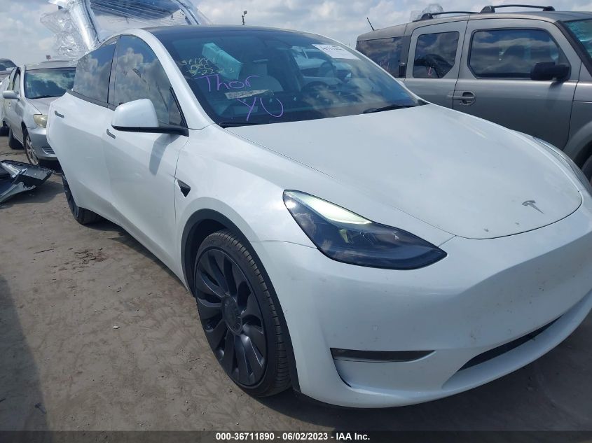 2022 TESLA MODEL Y PERFORMANCE - 7SAYGDEF7NF394756