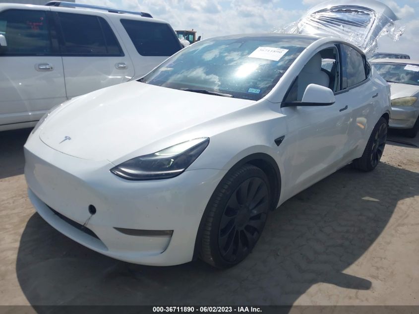 2022 TESLA MODEL Y PERFORMANCE - 7SAYGDEF7NF394756