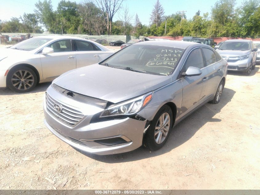 2017 HYUNDAI SONATA SE - 5NPE24AF2HH487243