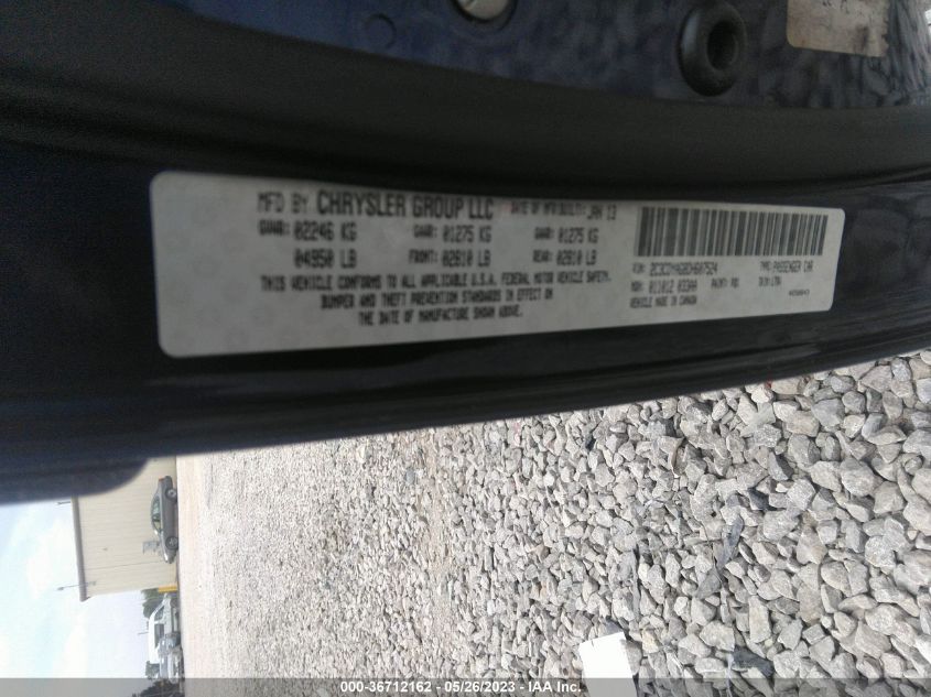 2013 DODGE CHALLENGER SXT - 2C3CDYAG8DH607524