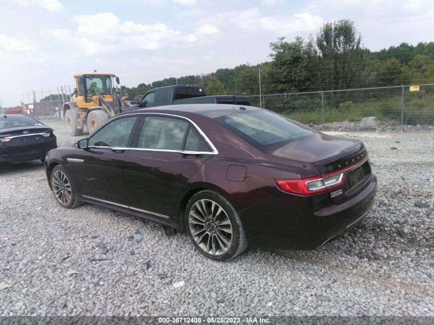 2017 LINCOLN CONTINENTAL RESERVE - 1LN6L9RP4H5600939