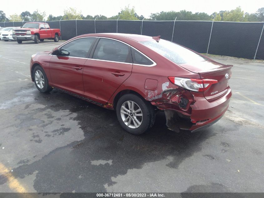 2015 HYUNDAI SONATA 2.4L SE - 5NPE24AF8FH154137