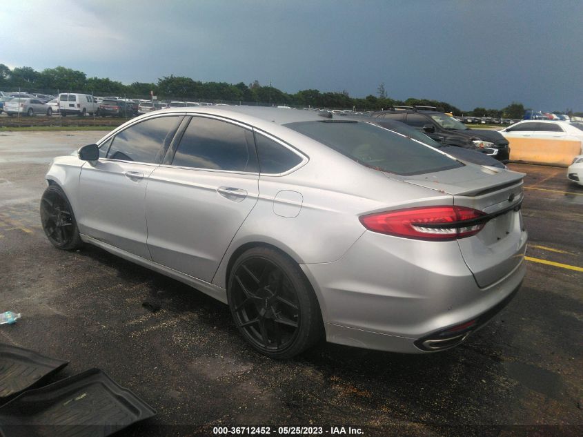 2017 FORD FUSION TITANIUM/PLATINUM - 3FA6P0K98HR130451