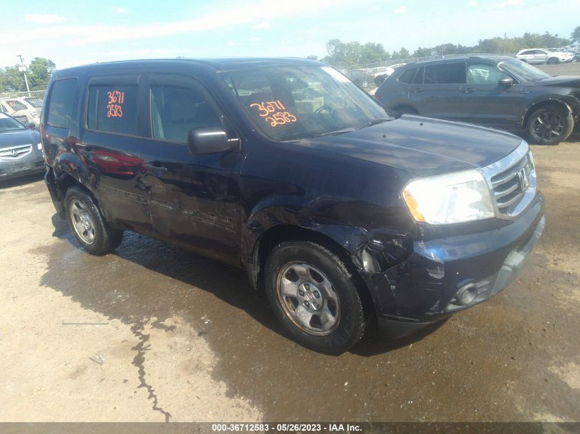 2014 HONDA PILOT LX - 5FNYF4H26EB039702