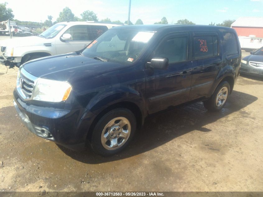 2014 HONDA PILOT LX - 5FNYF4H26EB039702