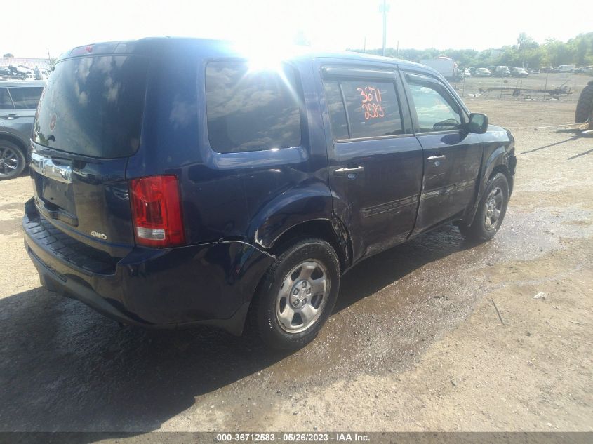 2014 HONDA PILOT LX - 5FNYF4H26EB039702