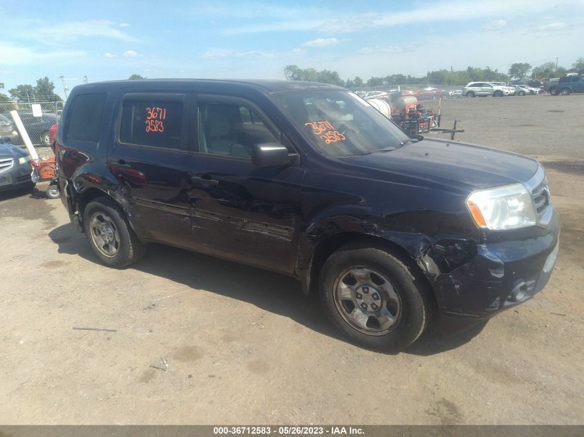 2014 HONDA PILOT LX - 5FNYF4H26EB039702