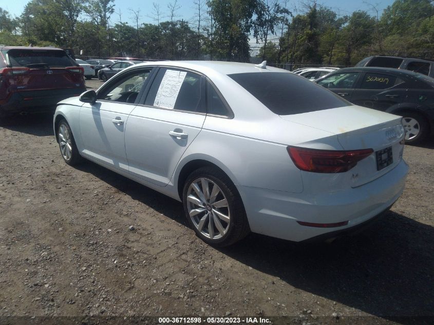 2017 AUDI A4 PREMIUM - WAUANAF45HN040625