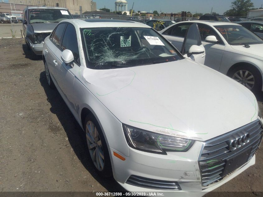 2017 AUDI A4 PREMIUM - WAUANAF45HN040625
