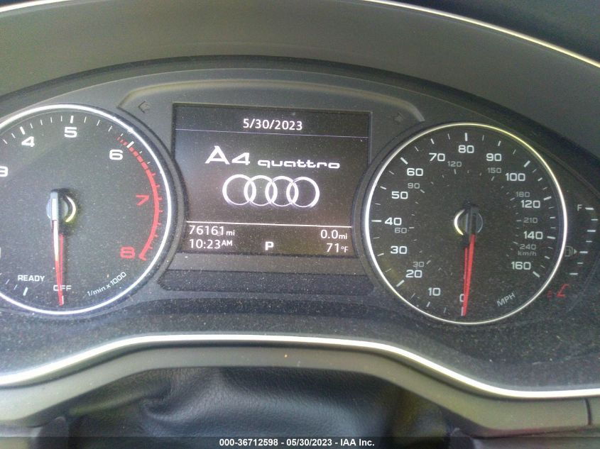 2017 AUDI A4 PREMIUM - WAUANAF45HN040625