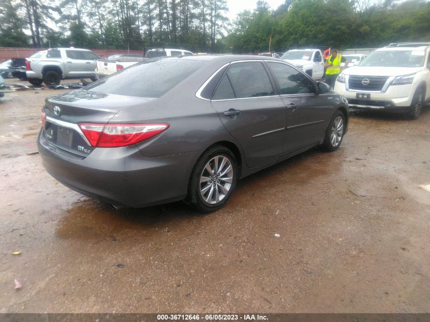 2016 TOYOTA CAMRY HYBRID XLE - 4T1BD1FK5GU196561