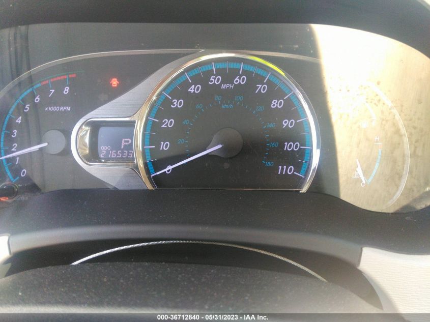 2013 TOYOTA SIENNA XLE AAS/XLE/LTD - 5TDYK3DC6DS355700