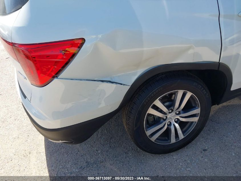 2017 HONDA PILOT EX-L - 5FNYF6H84HB080530
