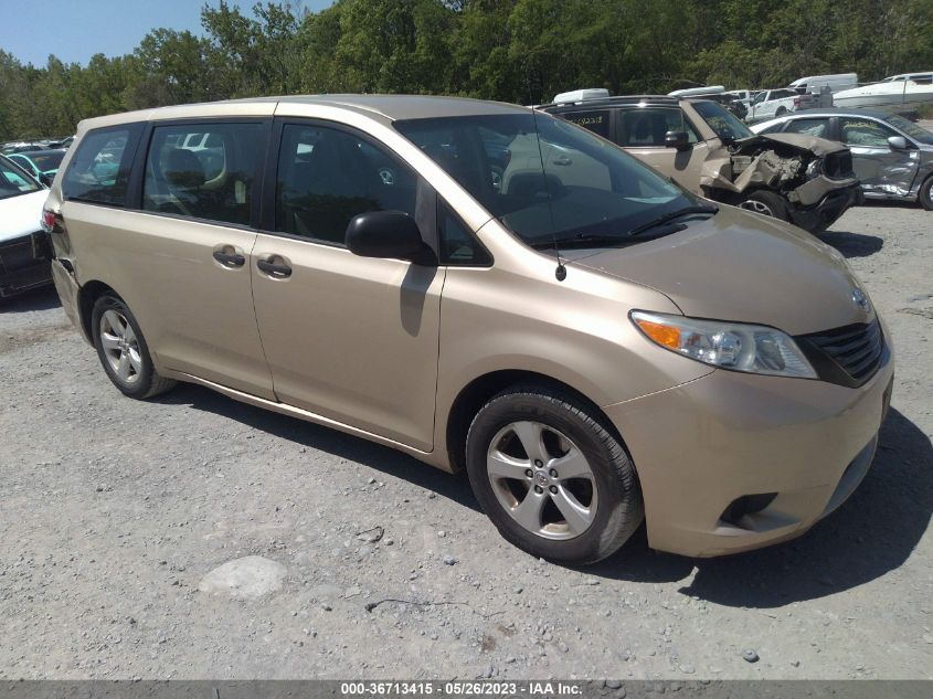 VIN 5TDZK3DC9DS367179 2013 TOYOTA SIENNA no.1