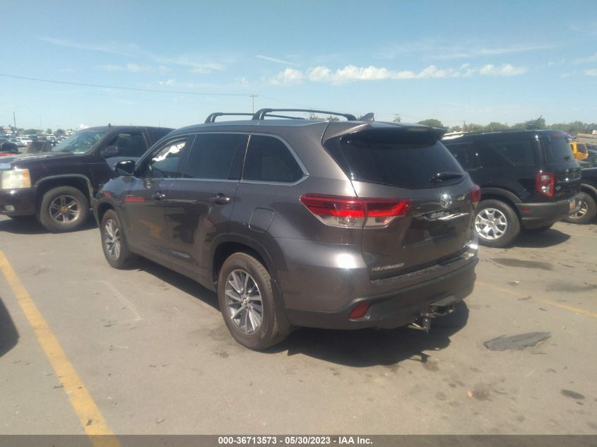 2019 TOYOTA HIGHLANDER SE/XLE - 5TDJZRFH5KS593513