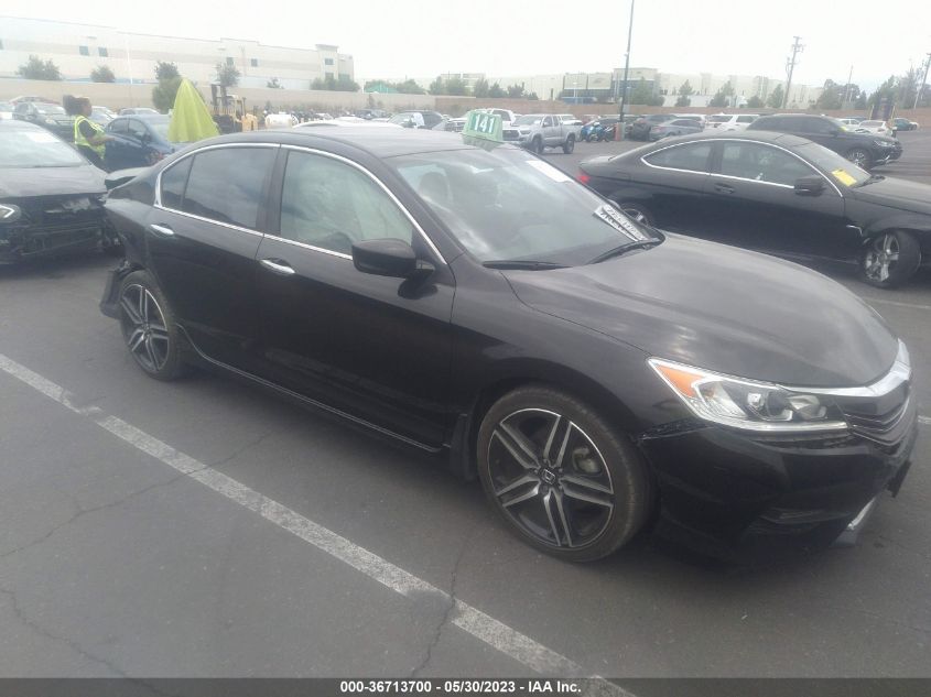 2016 HONDA ACCORD SEDAN SPORT - 1HGCR2E53GA206664
