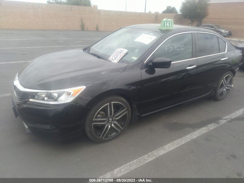 2016 HONDA ACCORD SEDAN SPORT - 1HGCR2E53GA206664