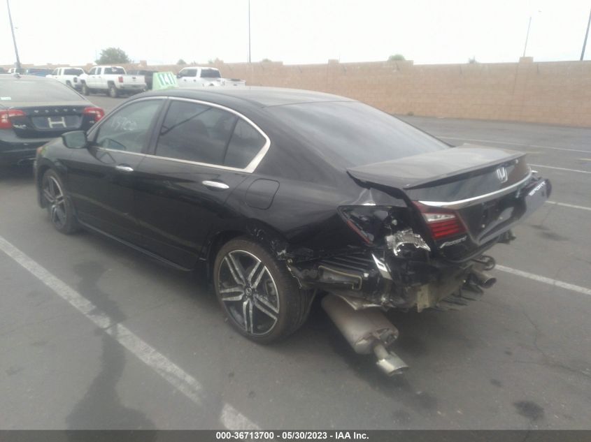 2016 HONDA ACCORD SEDAN SPORT - 1HGCR2E53GA206664