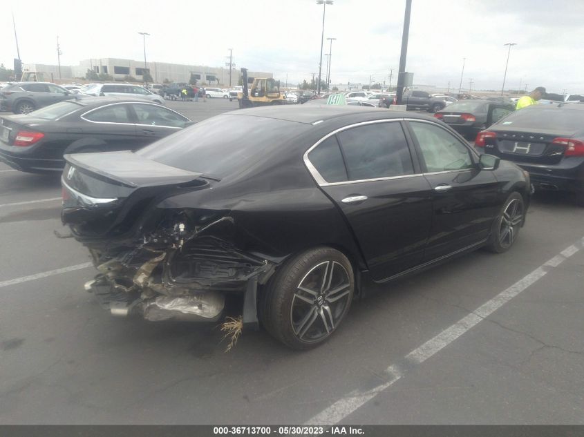 2016 HONDA ACCORD SEDAN SPORT - 1HGCR2E53GA206664