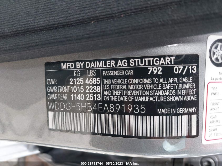 2014 MERCEDES-BENZ C-CLASS C 350 SPORT - WDDGF5HB4EA891935