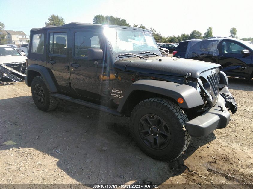 2014 JEEP WRANGLER UNLIMITED SPORT - 1C4BJWDGXEL148131