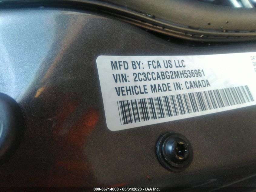 2021 CHRYSLER 300 300S - 2C3CCABG2MH536961