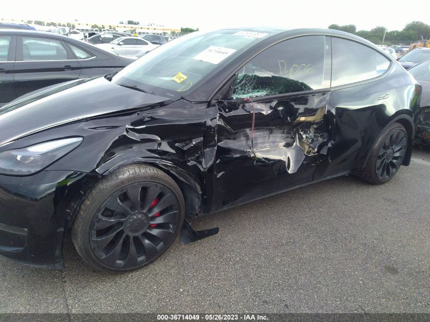 2022 TESLA MODEL Y PERFORMANCE - 7SAYGDEF2NF538732