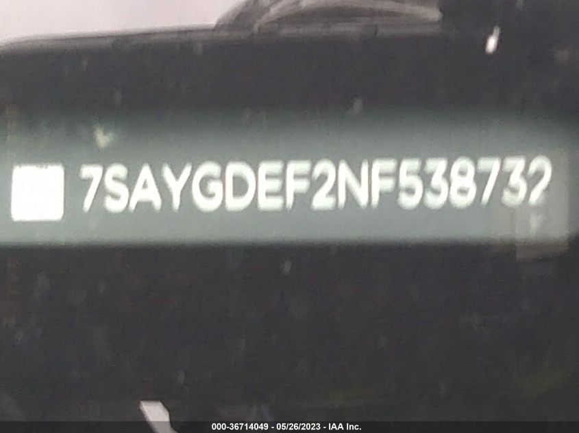 2022 TESLA MODEL Y PERFORMANCE - 7SAYGDEF2NF538732
