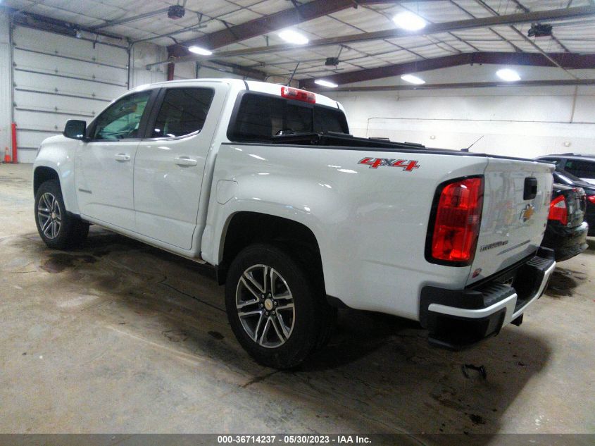 2020 CHEVROLET COLORADO 4WD LT - 1GCGTCEN2L1234456