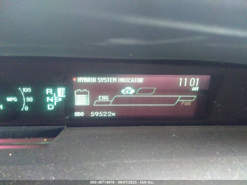 2013 TOYOTA PRIUS ONE/TWO/THREE/FOUR/FIVE - JTDKN3DU2D1730856