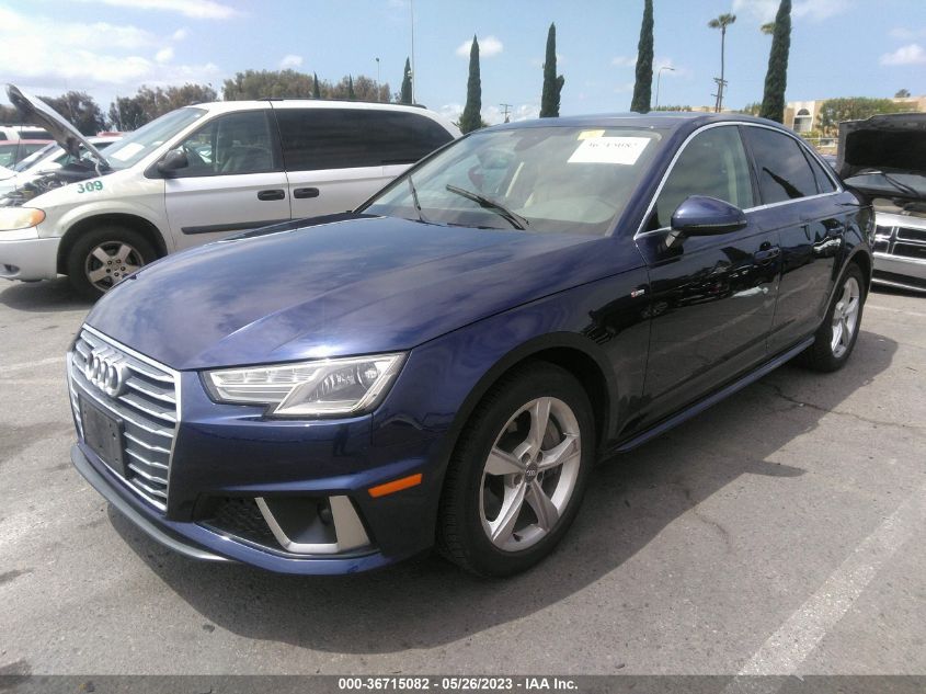 2019 AUDI A4 PREMIUM - WAUDNAF49KA049632