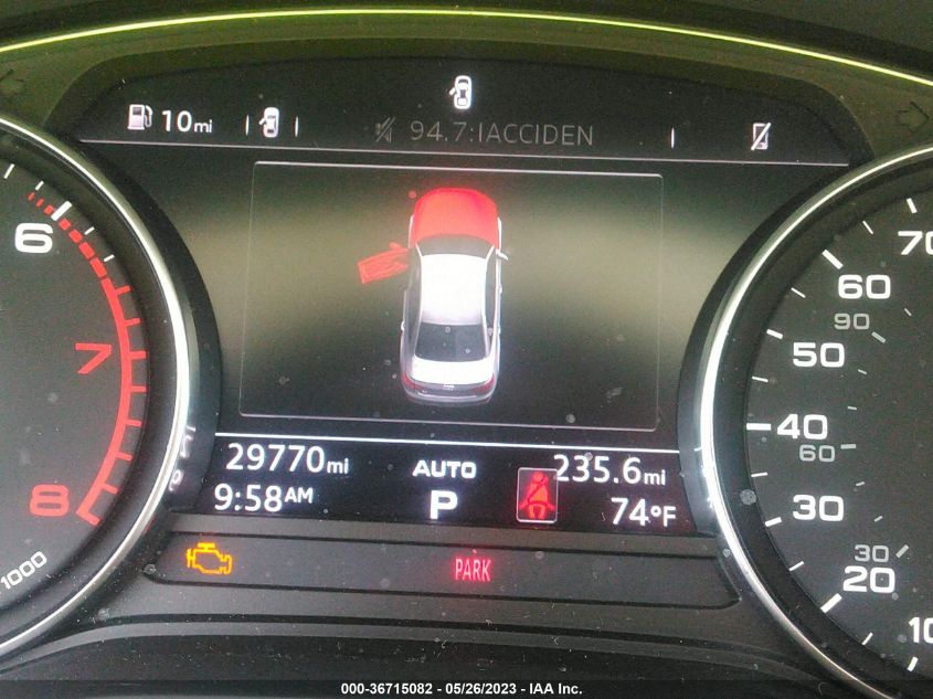 2019 AUDI A4 PREMIUM - WAUDNAF49KA049632
