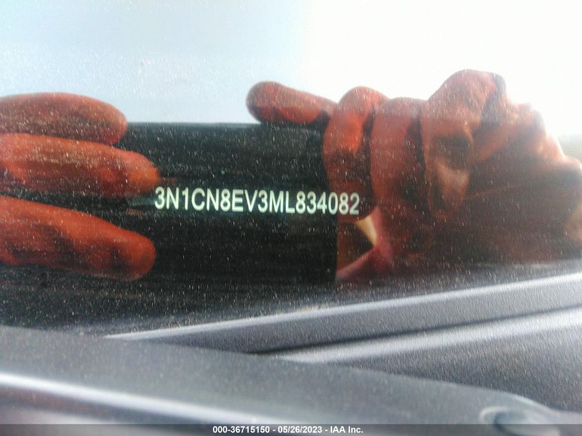 2021 NISSAN VERSA SV - 3N1CN8EV3ML834082