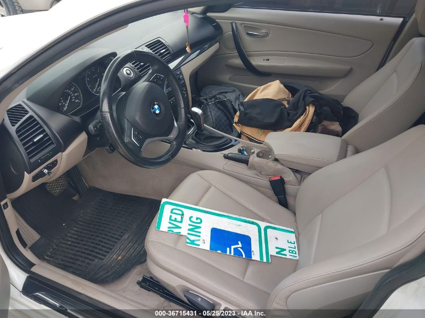 2013 BMW 1 SERIES 128I - WBAUP7C52DVP24260