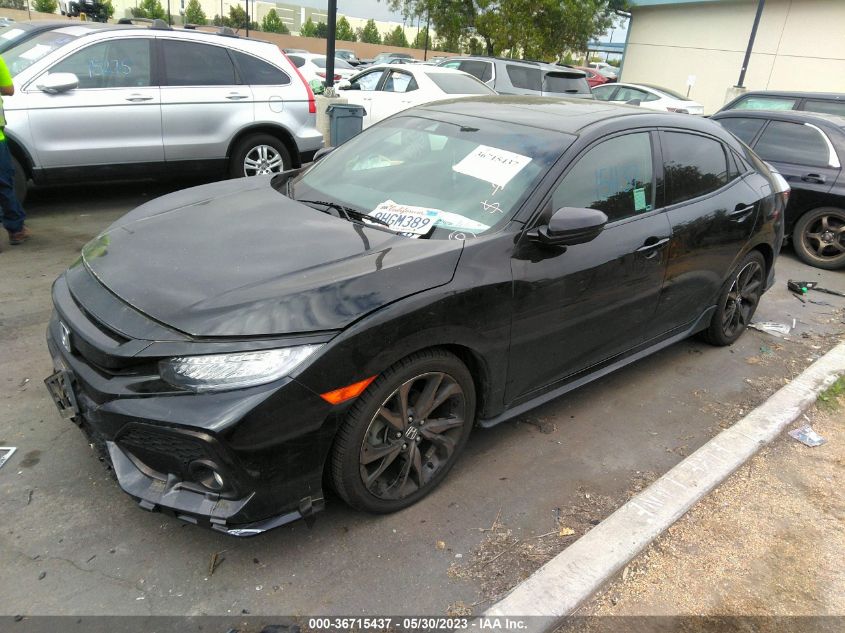 2018 HONDA CIVIC HATCHBACK SPORT TOURING - SHHFK7H99JU426609