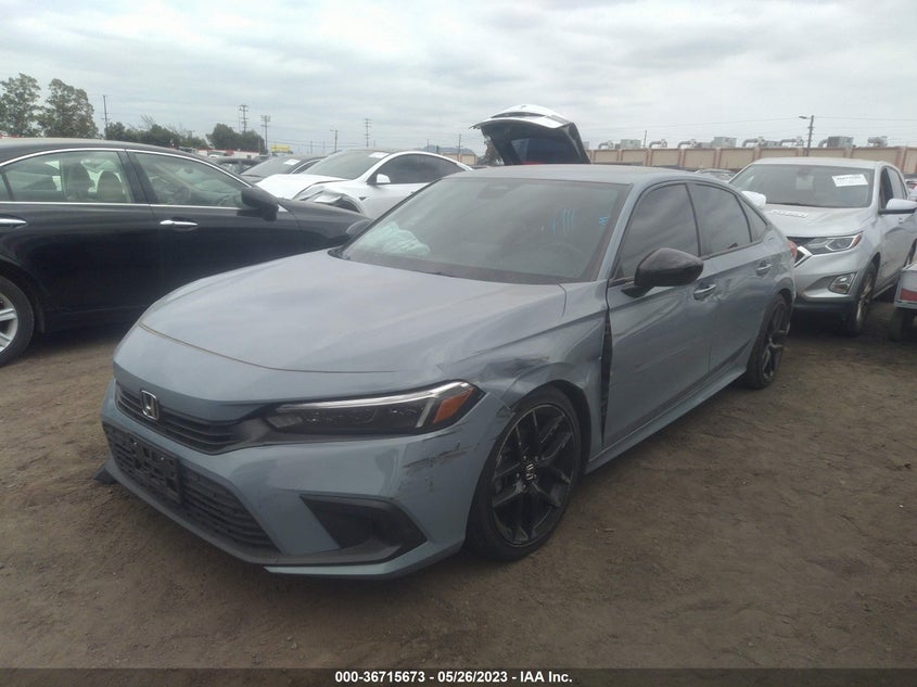 VIN 2HGFE2F53NH559721 2022 HONDA CIVIC SEDAN SPORT