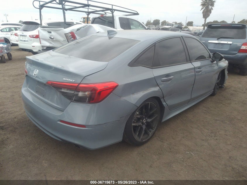 VIN 2HGFE2F53NH559721 2022 HONDA CIVIC SEDAN SPORT
