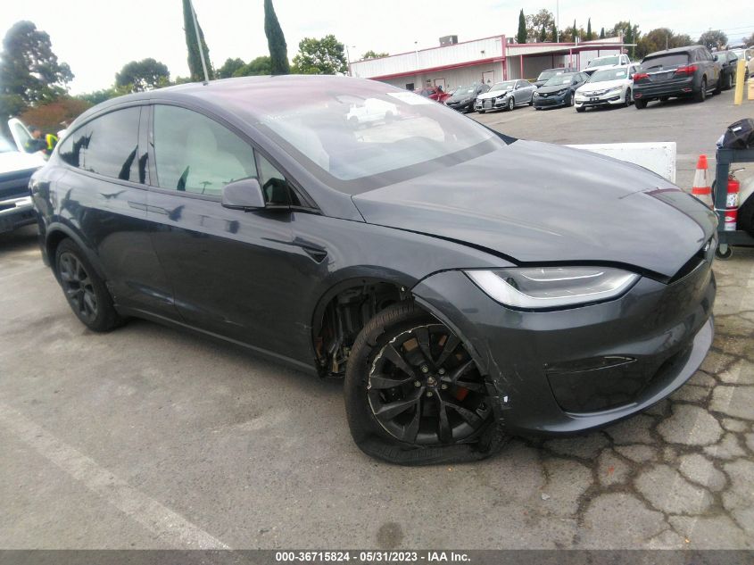 2022 TESLA MODEL X PLAID - 7SAXCBE69NF346025