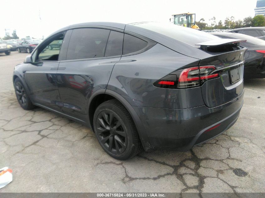 2022 TESLA MODEL X PLAID - 7SAXCBE69NF346025