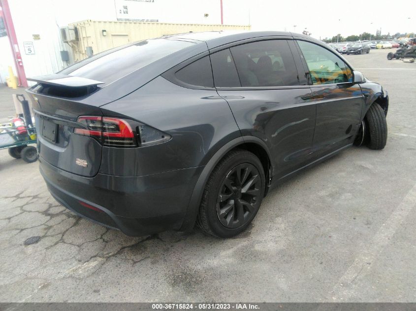 2022 TESLA MODEL X PLAID - 7SAXCBE69NF346025