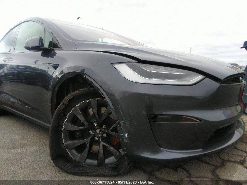 2022 TESLA MODEL X PLAID - 7SAXCBE69NF346025