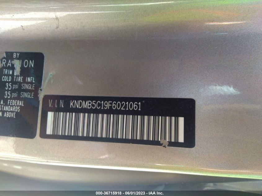 2015 KIA SEDONA LX - KNDMB5C19F6021061
