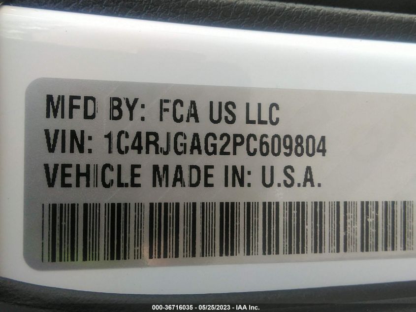2023 JEEP GRAND CHEROKEE LAREDO - 1C4RJGAG2PC609804