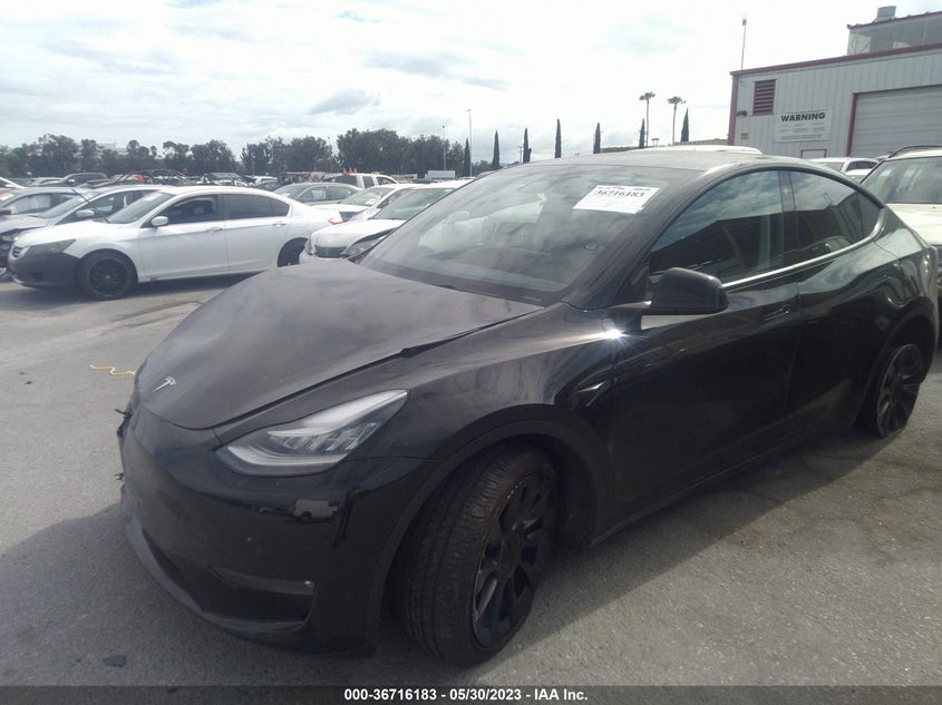 VIN 7SAYGAEE3NF569025 2022 TESLA MODEL Y LONG RANGE