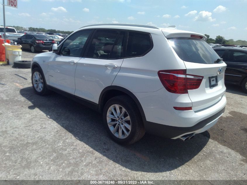 2015 BMW X3 SDRIVE28I - 5UXWZ7C55F0M83170