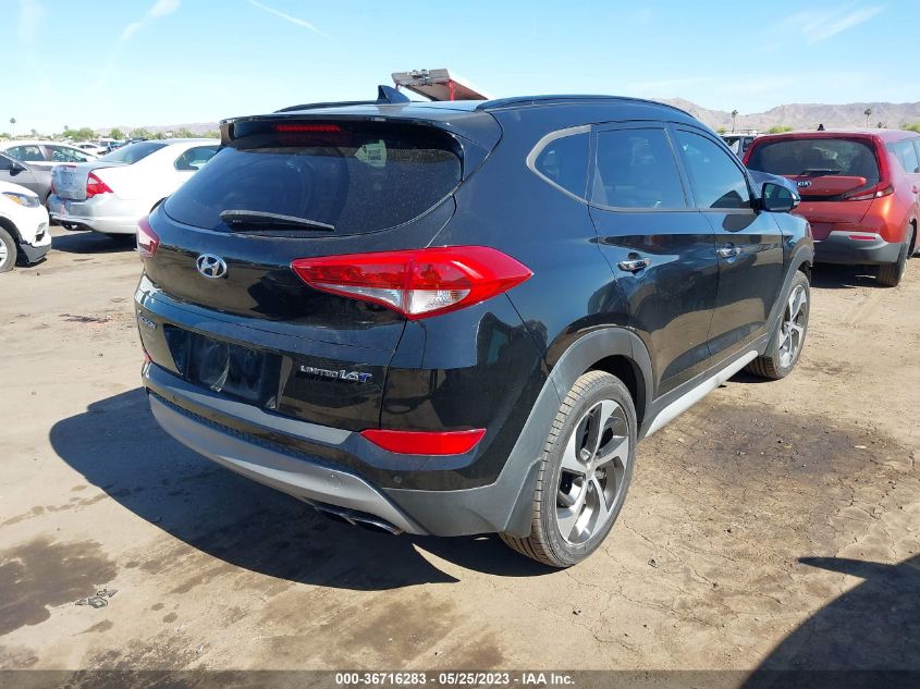 2018 HYUNDAI TUCSON LIMITED - KM8J33A21JU721155